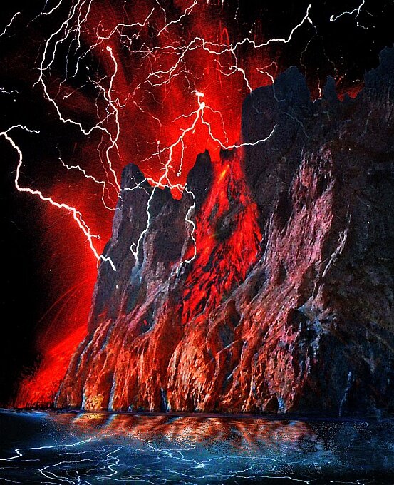 извержение вулкан фото
