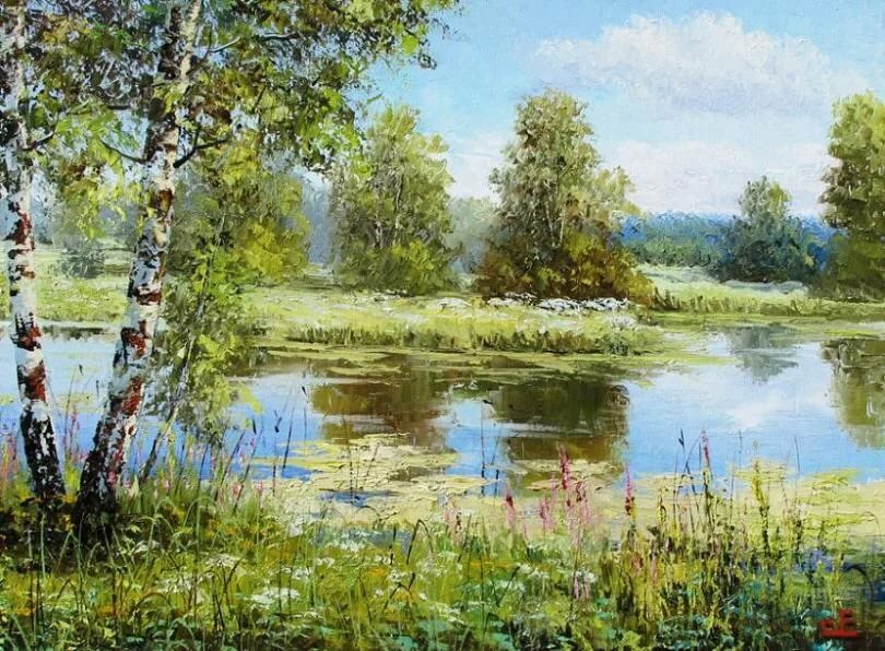 художник евгений синев.пейзажи фото