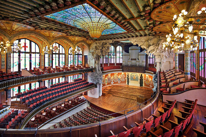 дворец каталонской музыки в барселоне фото