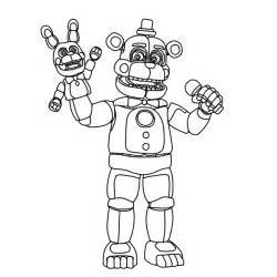 5 Night Freddy Free Coloring Pages Sketch Coloring Page