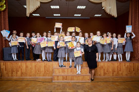 Фото 103. Линейка в 1-х и 2-х классах. Ноябрь, 2018