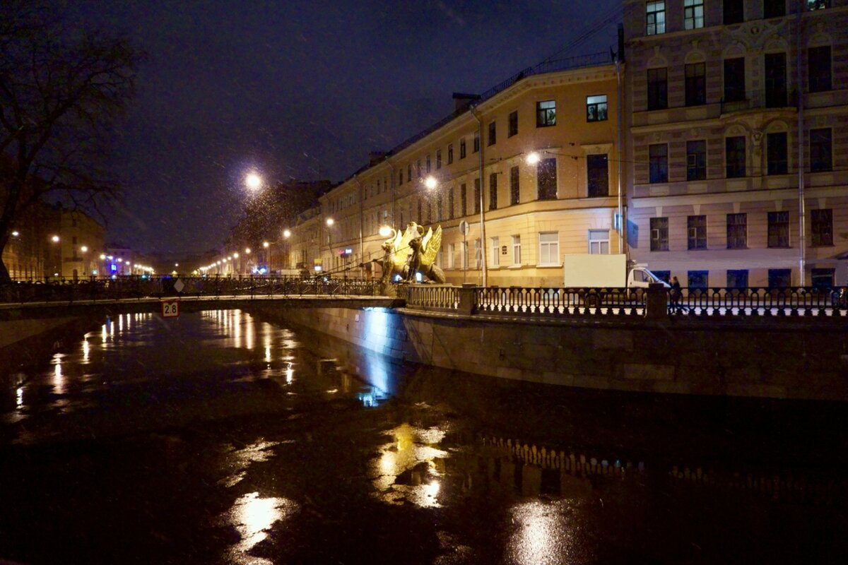банковский мост в санкт петербурге фото