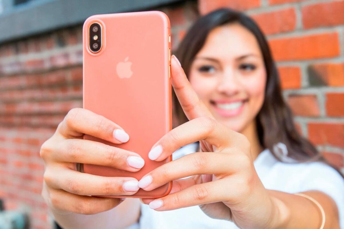 How to avoid mirror image in selfie iphone