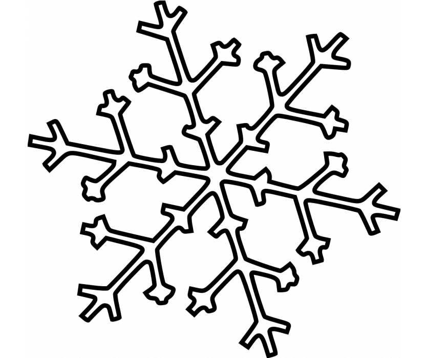 Если у вас нет принтера или нужен шаблон в единичном количестве, то вы можете приложить к монитору лист бумаги и обвести снежинку по контуру фломастером или карандашом с мягким стержнем.