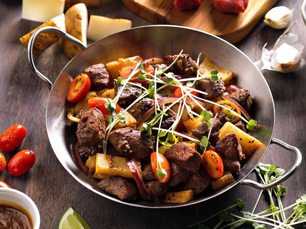 мясо на жаровне с овощами фото