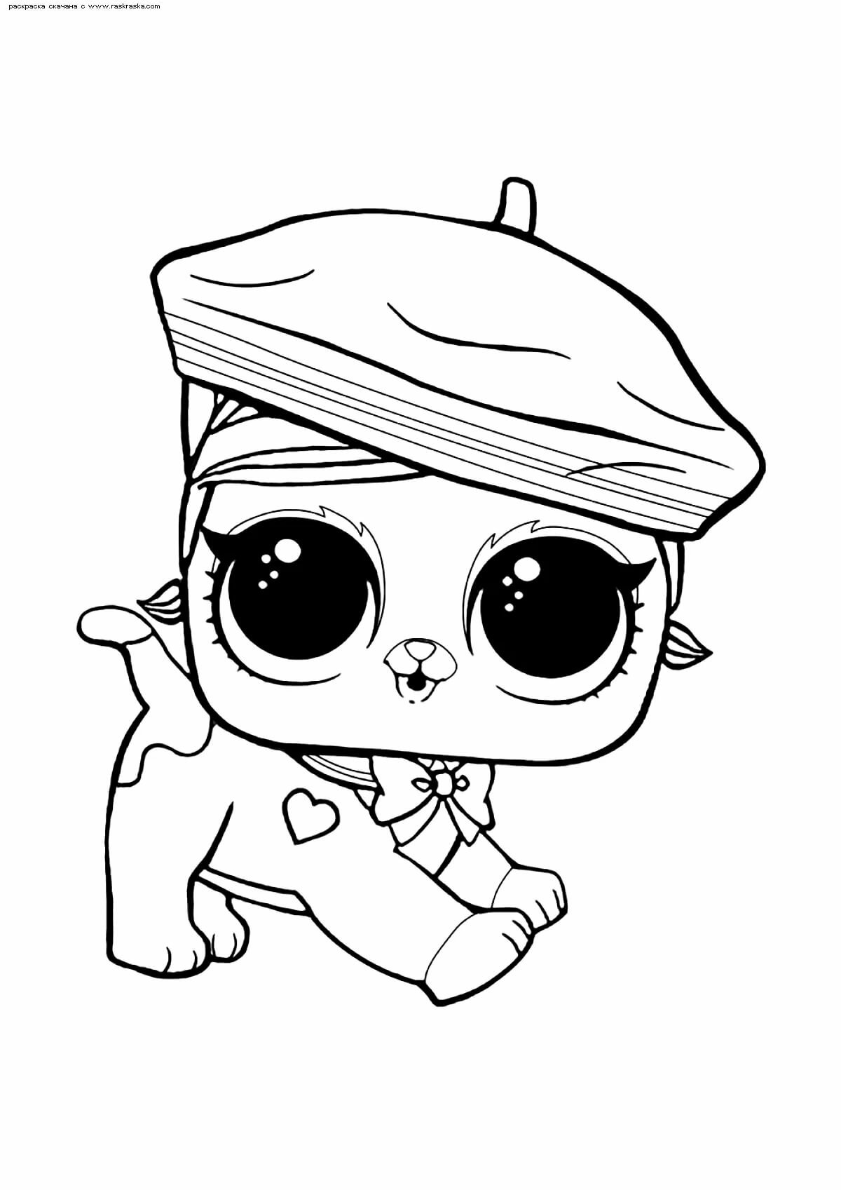 Раскраска Лол Животные Распечатать