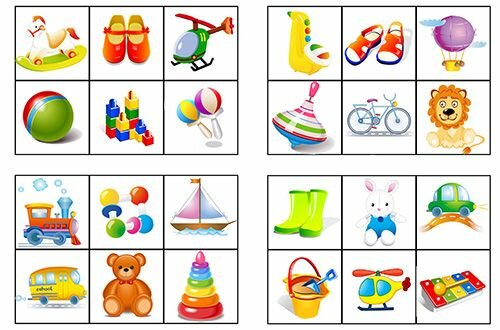 Карточки для лото с картинками распечатать