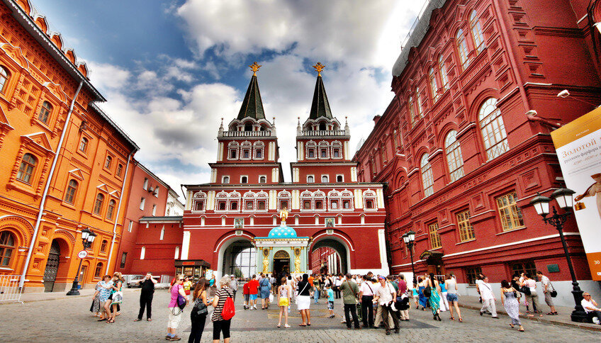 воскресенские ворота на красной площади фото
