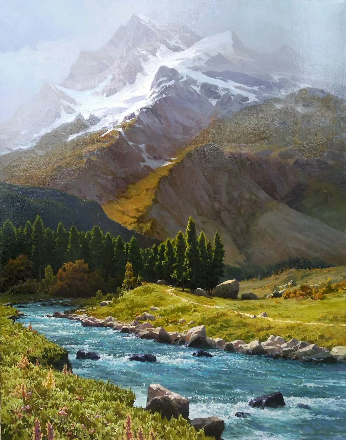 кох горный пейзаж картина фото