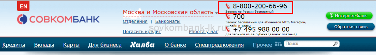 совкомбанк кредит фото