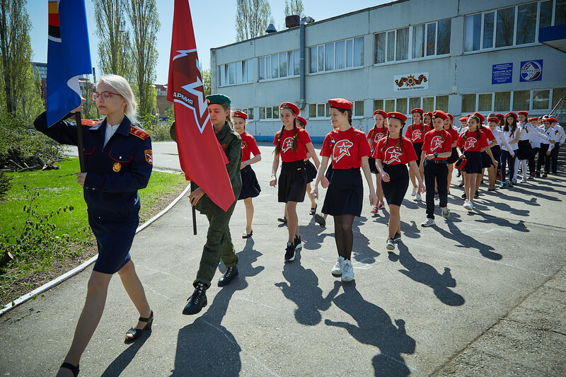 Фото 1. Парад в честь Дня Победы во 2-м квартеле г. Тольятти. 2019