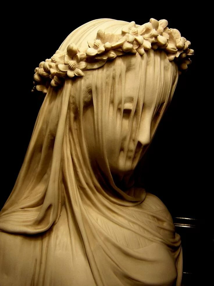 Девушки с вуалью скульптура германия