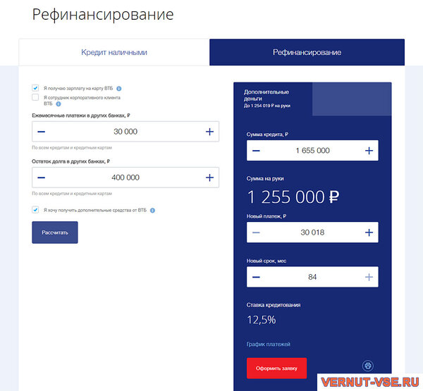 втб-24 калькулятор потребительского кредита онлайн оформить кредит в приватбанке
