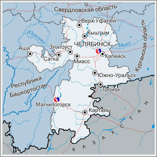 челябинская область карта фото