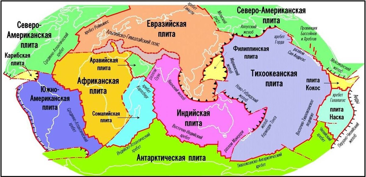 литосферная плита фото