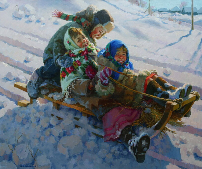 художник балакшин евгений зимние катания фото