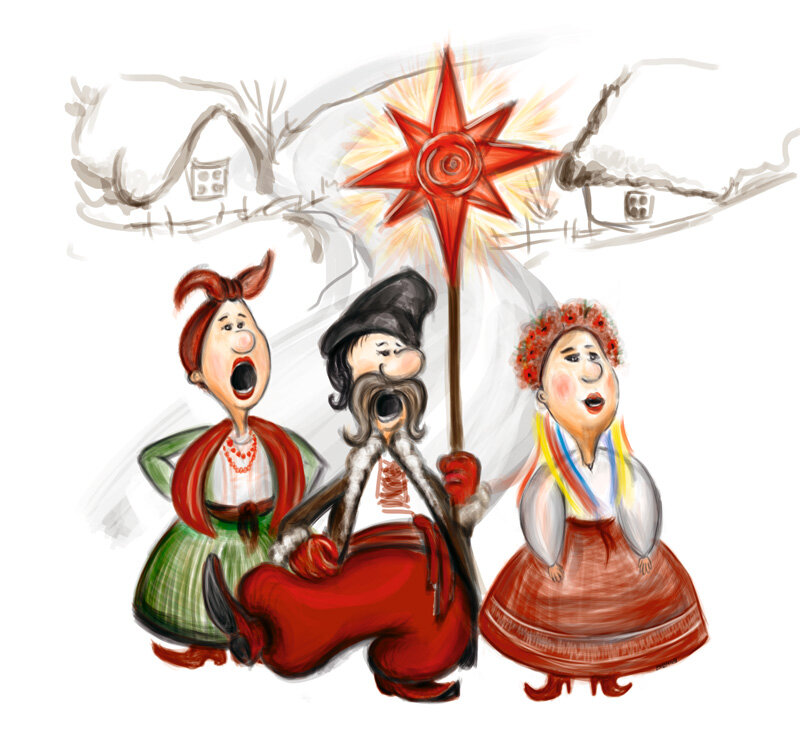 украинские колядники рисунок фото