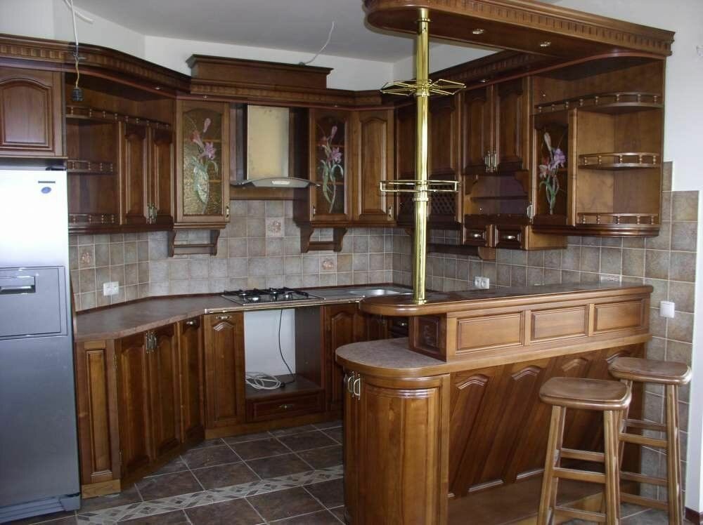 кухни с барной стойкой фото