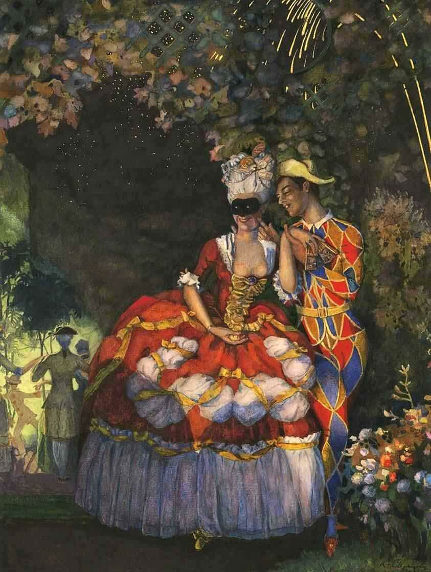 константин сомов арлекин и дама фото