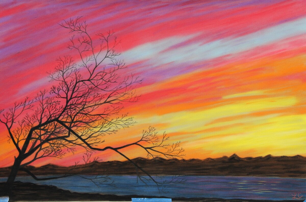 Красивые картинки пастелью пейзажи