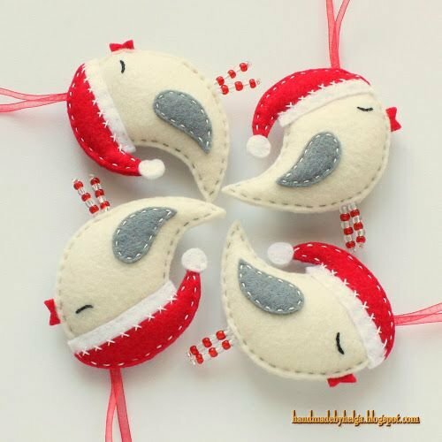 фетровые новогодние игрушки фото