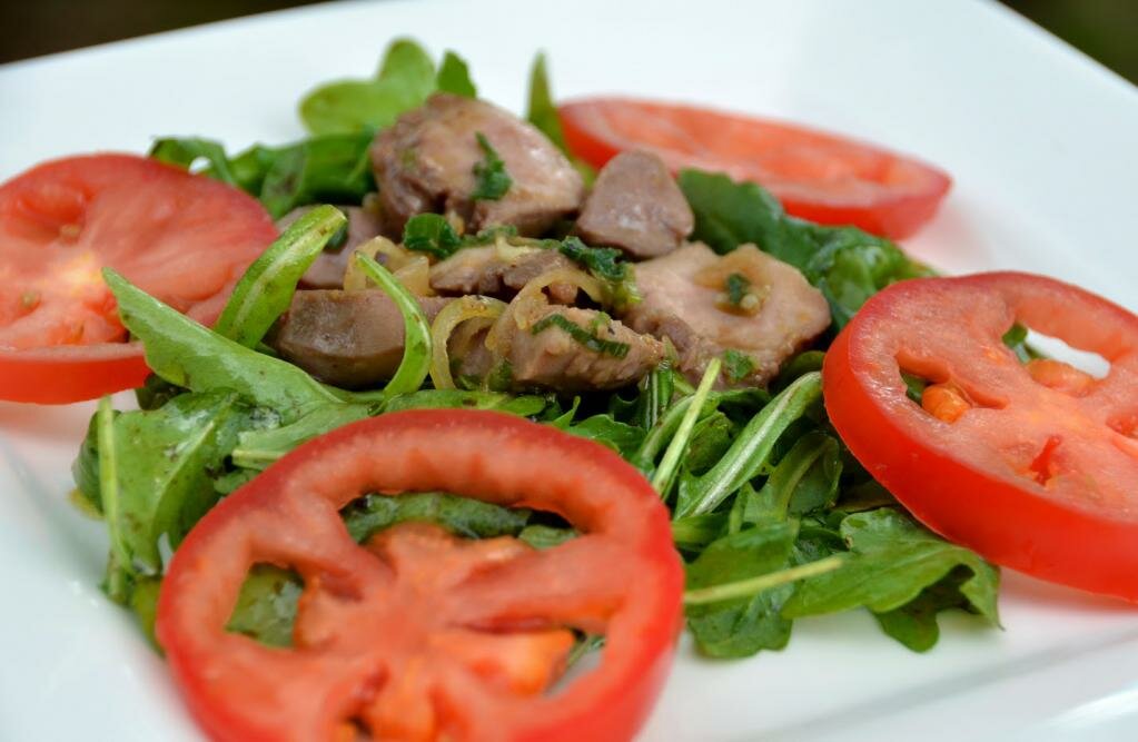 салат с языком и овощами фото