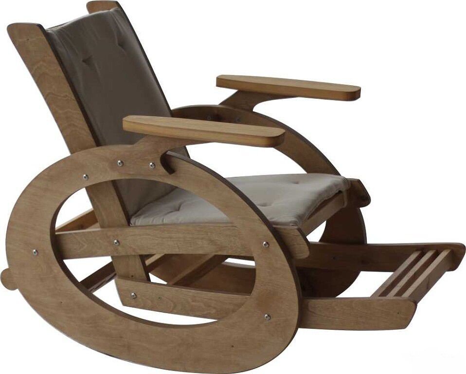 самодельная кресло качалка из дерева