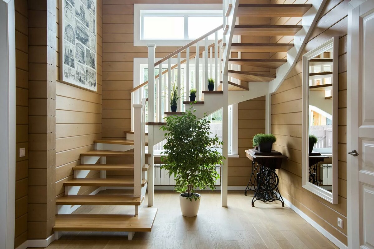 деревянные лестницы в частном доме проекты фото