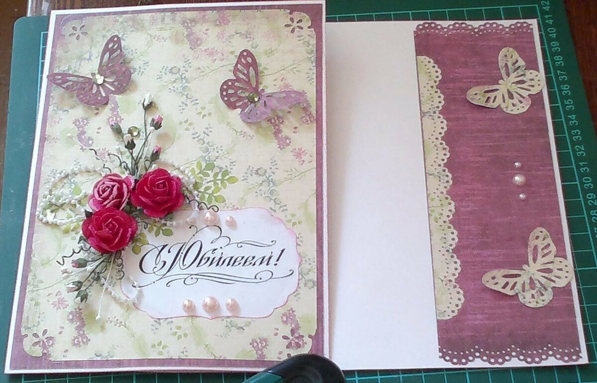 Как оформить внутреннюю часть открытки на день рождения