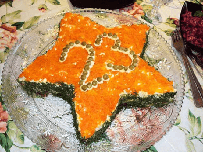 салат морская звезда фото