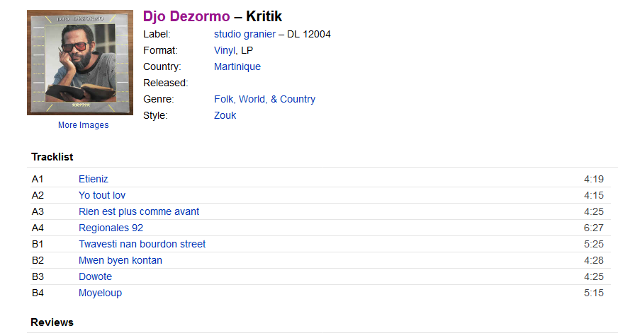 Djo Dezormo - Kritik (Vinyl, LP) | Discogs S1200