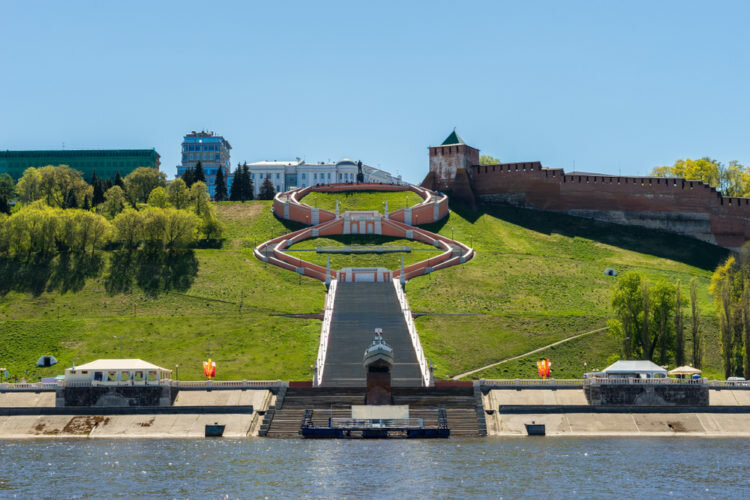 нижегородский кремль чкаловская лестница фото