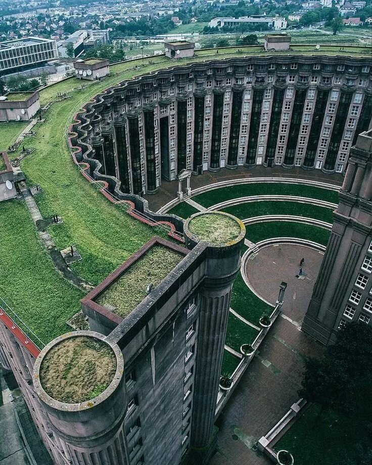жилой комплекс les espaces d'abraxas, нуази-ле-гран, франция фото