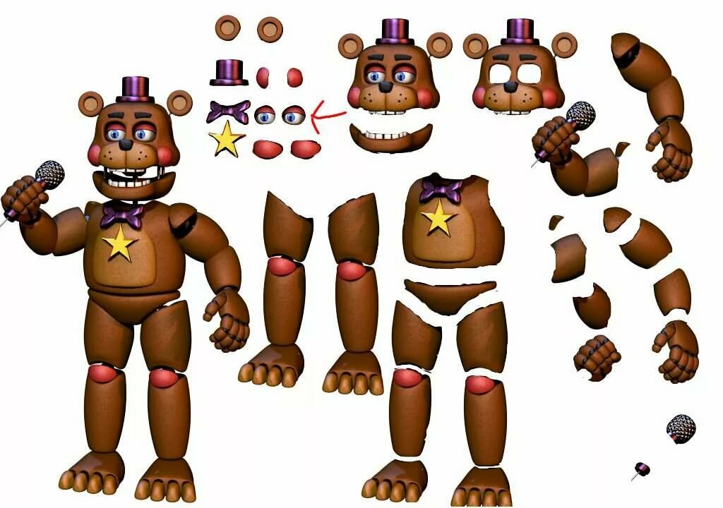 Fnaf 6 Characters - roblox animatronic world gameplay