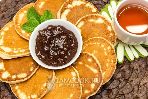 рецепт панкейков на кефире фото