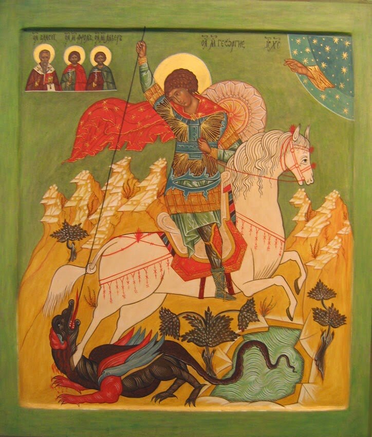 икона чудо георгия о змие 16 век фото