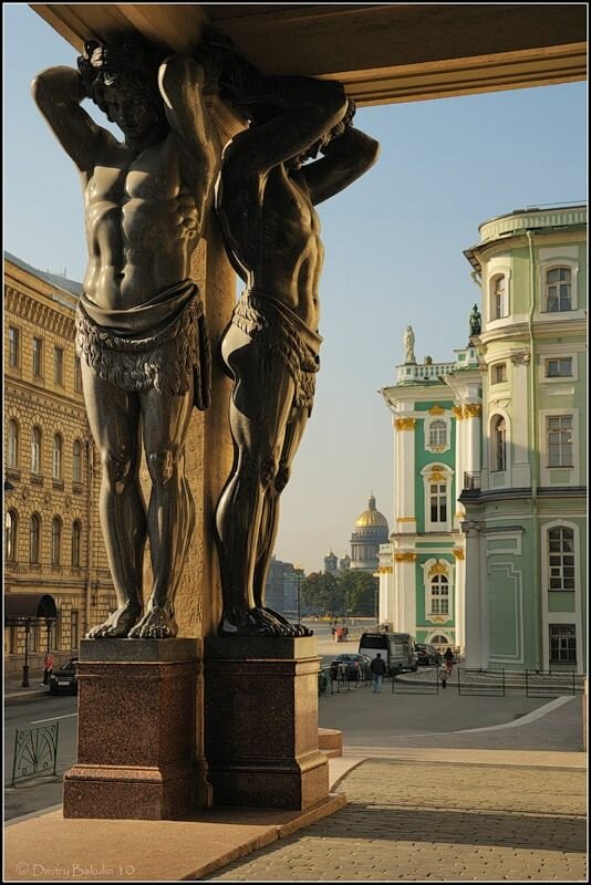 атланты эрмитажа в санкт петербурге фото
