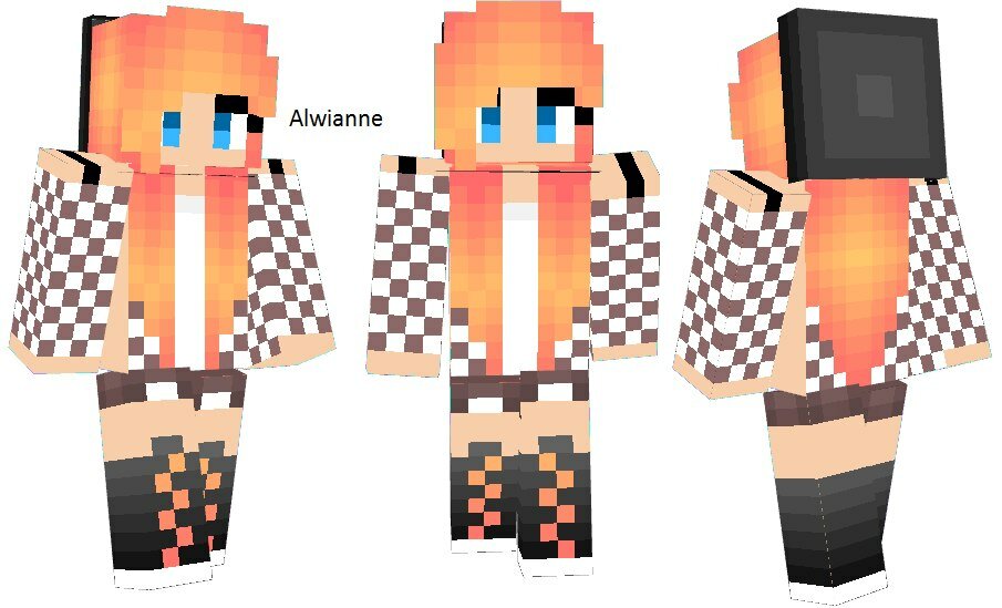 Скины для майнкрафт для девочек схемы