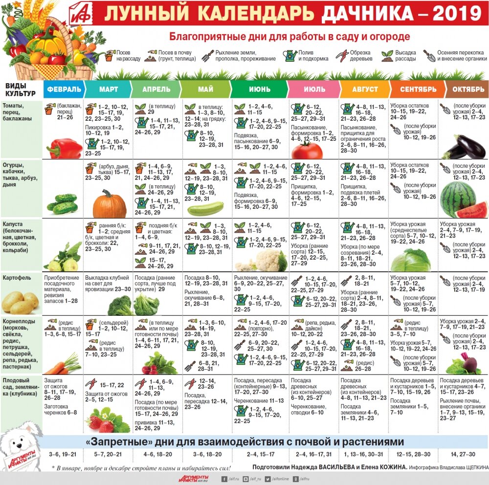 календарь дачника