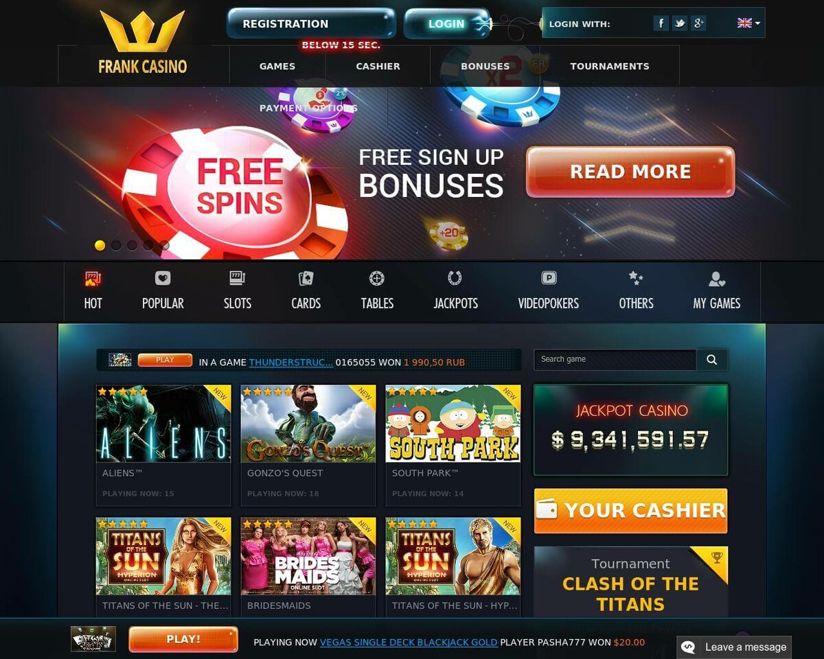 Frank casino play online заносы в онлайн казино
