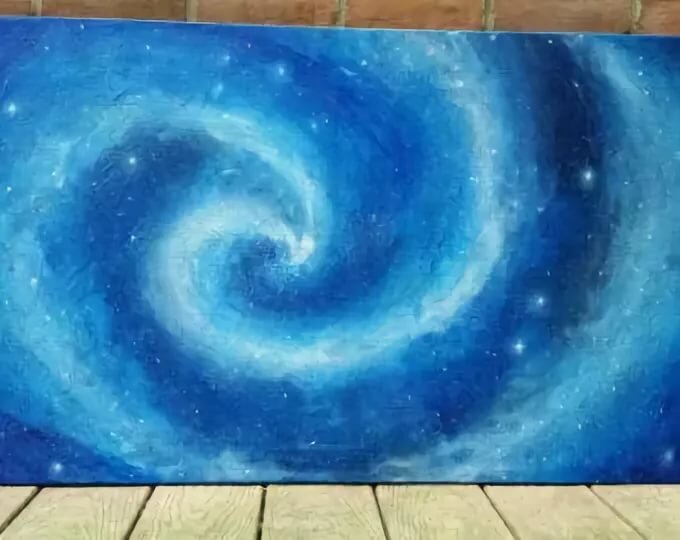 космос гуашью фото