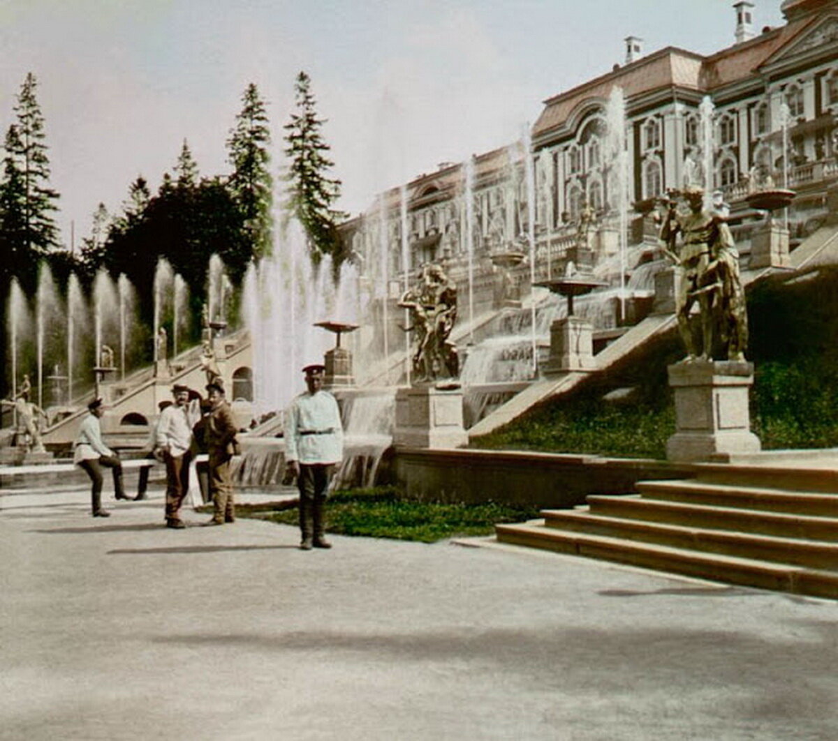 петергоф фонтаны фото