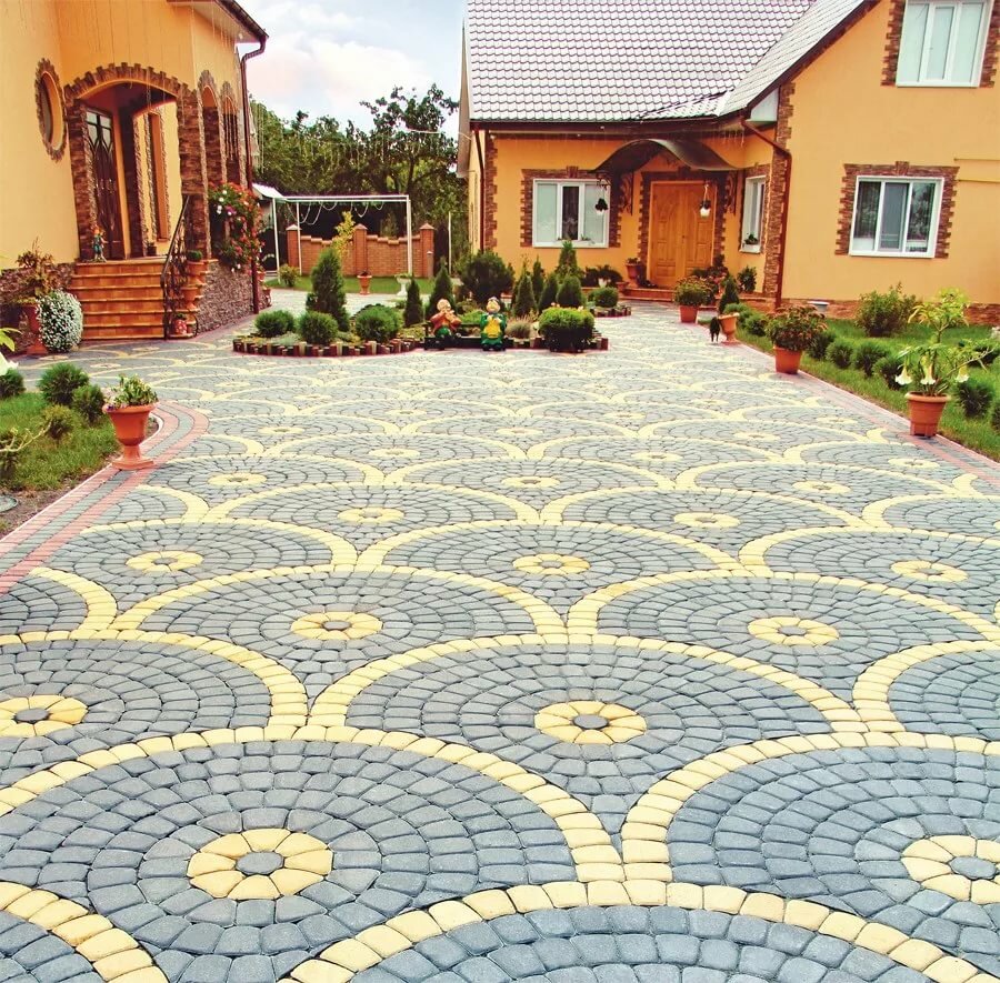 красивая тротуарная плитка фото