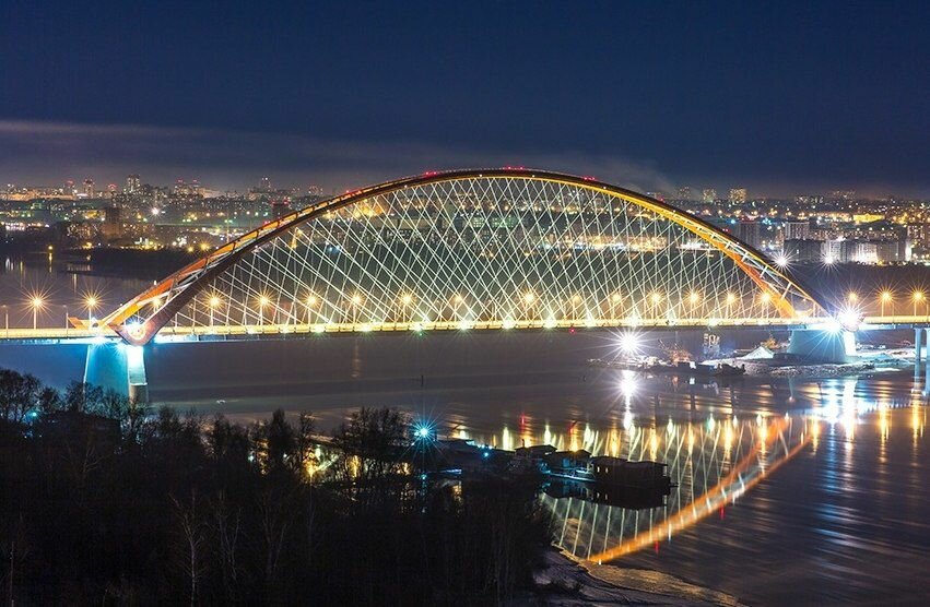 бугринский мост в новосибирске фото