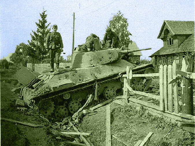 подбитый советский танк 1941 фото