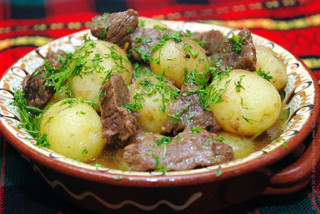 картошка с мясом фото