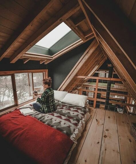 дом шалаш a-frame фото