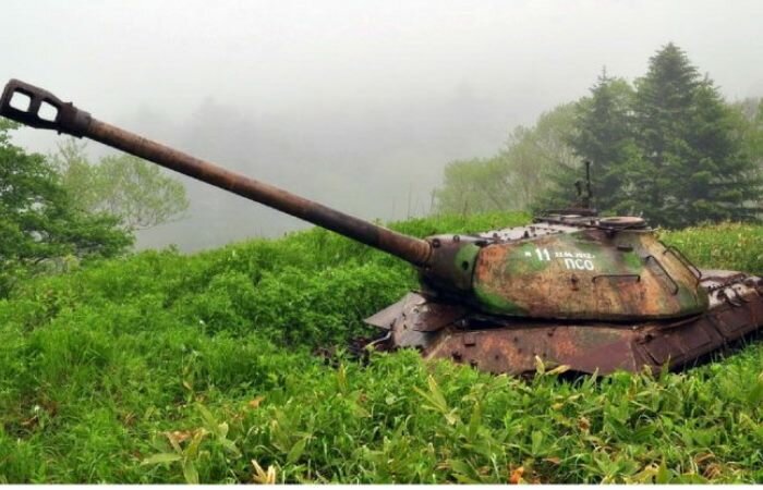 танки ис-3 на острове шикотан фото