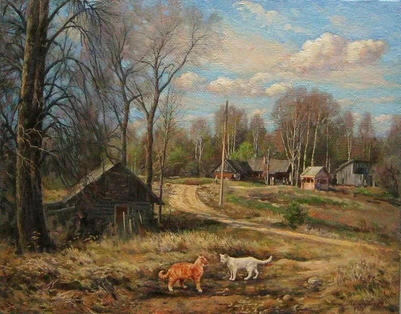 художник екатерина калиновская картины деревня фото