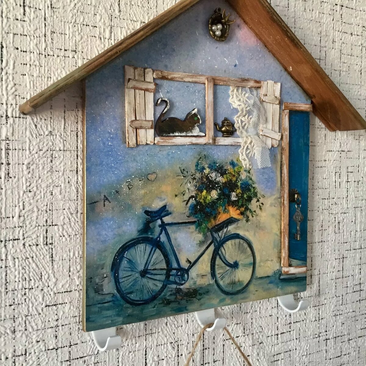 деревянная ключница home фото